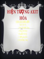 hiện tượng axit hóa