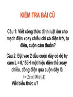 Tiết 34. Mạch có RLC mắc nt