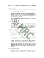 Mẫu CV cho sinh viên chưa tốt nghiệp