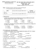 đề thi hsg tiếng anh 9 năm học 2013-2014