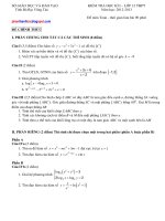 đề kiểm tra học kỳ 1 khối 12