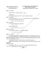 Đề thi và đáp án hs giỏi huyện Quỳnh Lưu năm học 2012-2013