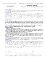 ĐỀ THI MỚI 2013