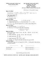 Đề - đáp án HSG Toán năm 2013 -2014 huyện Hoằng Hoá