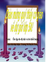 TOẠN- ÔN TẬP VỀ ĐO ĐỘ DÀI VÀ ĐO  KL .T29