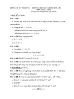 THCS Hưng Điền B - HKI Toán 6 20132014