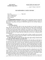 Kiểm điểm ĐV năm 2013