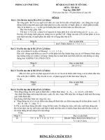 Đề thi HSG lớp 9 Tin học