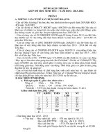 kế hoạch Giúp đỡ HS yếu