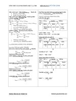 CÔNG THỨC GIẢI NHANH HOA_LTĐH