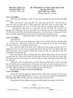 Đề + Đáp án thi HS giỏi Ngữ văn 9 (2012-2013)