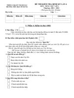 Đề KT Định kì lan 4 môn TV