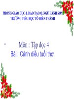 Giáo án hòa nhập bài Cánh diều tuổi thơ lớp 4