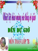 Mot so bai toan ve dai luong ti le nghich