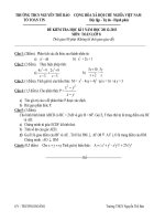 de thi hoc kY I toan 8 . DOC