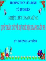 Hệ số góc của đt y=ax+b