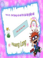 Bài 24 : sự đa dạng và vai trò của nghành giáp xác