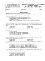 Đề thi giáo viên dạy giỏi _ Phần lý thuyết