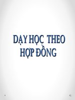 Tập huấn dạy học theo hợp đồng