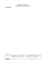 ĐỀ KIỂM TRA LÍ 6 HKI