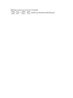 Nhờ thầy cô và các bạn giải giúp