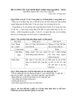 đề cương thi học kỳ 1 năm học 2013-2014 sinh 8