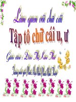 Làm quen với chữ cái u, ư