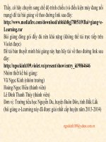 Bài giảng e-Learning (giải nhất cấp huyện)