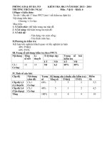 đề thi hkI vật lí 6 NH 2013 2014