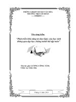 Phát triển khả năng tư duy logic của học sinh thông qua dạy học chứng minh bài tập Toán