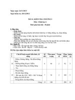 Đề kiểm tra một tiết hình học chương I