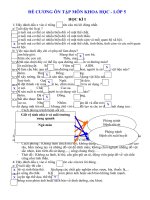 de cuong khoa hoc lop 5