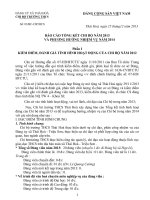 BAO CAO TONG KET CHI BO 2013