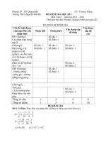 Đề kiểm tra học kì I lớp 7