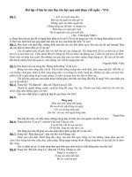 Bài tập luyện văn cảm thụ