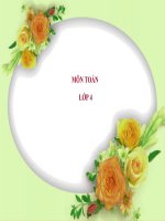 Giáo án môn Toán lớp 4