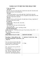 phương pháp dạy học tập làm văn - bài nghị luận về một bài thơ đoạn thơ