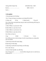 đề kiểm tra học kì I-Môn vật lí