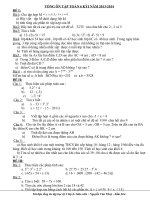 Tổng ôn tập toán 6 kỳ 1 năm 2013-2014