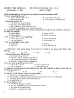 đề cương ôn tập HKI vật lí 7