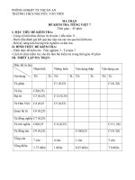 kiểm tra ngữ văn 7 hkI phần Tiếng Việt