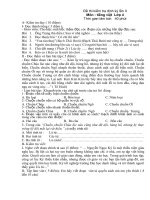 Đề kiểm tra học kỳ I lớp 4