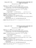 de kiem tra hoc ki 1 toan 10(co ban) 3013 - 2014
