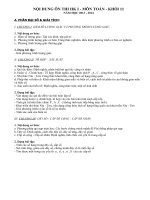 DE CUONG ON TAP HK I LOP 11