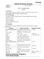 Giáo án Tiếng anh 5 trọn bộ (chương trình mới)