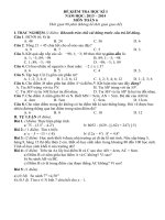 Kiểm tra kì I- Toán 6