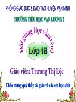 bài giảng học vần rèn lớp 1