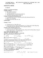 Đề cương ôn tập học kỳ I Toan 10