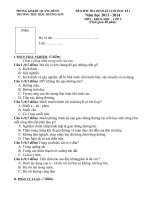 DE KT CUOI HOC KI I MON KHOA HOC LOP 5