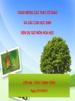 Tiết 17 - Mối quan hệ giữa các hợp chất vô cơ